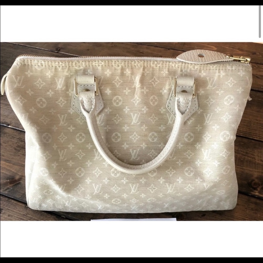 Authentic Louis Vuitton Mini Lin Dune Speedy 30